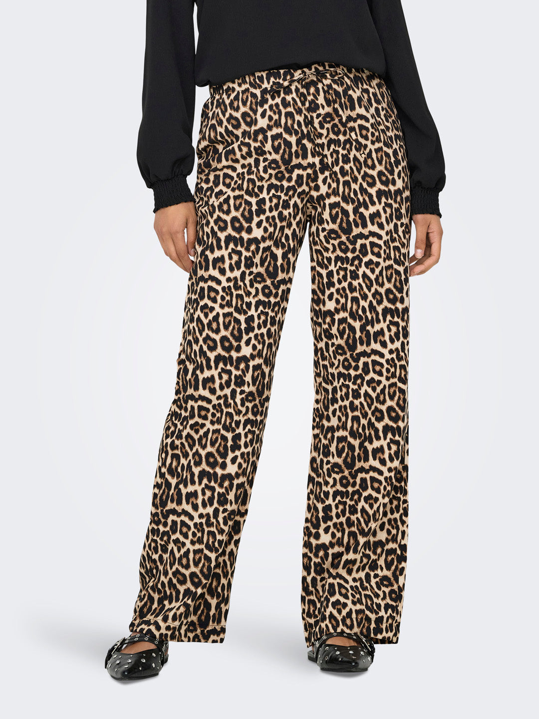 Animal Print Pull Up Pants