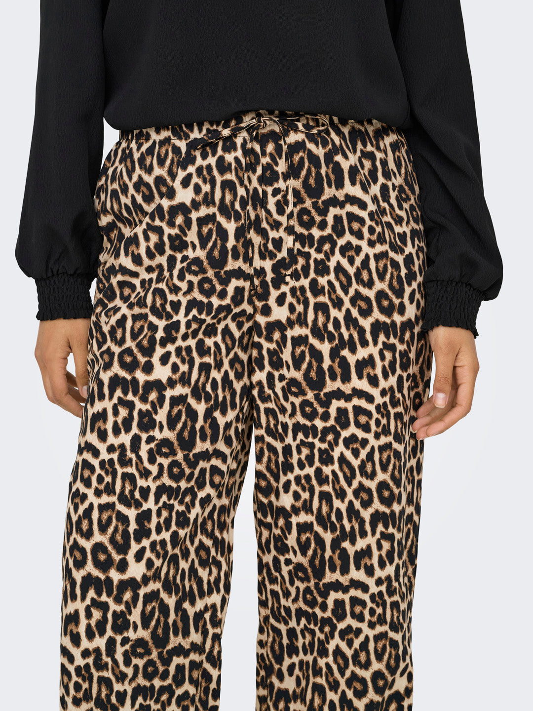Animal Print Pull Up Pants