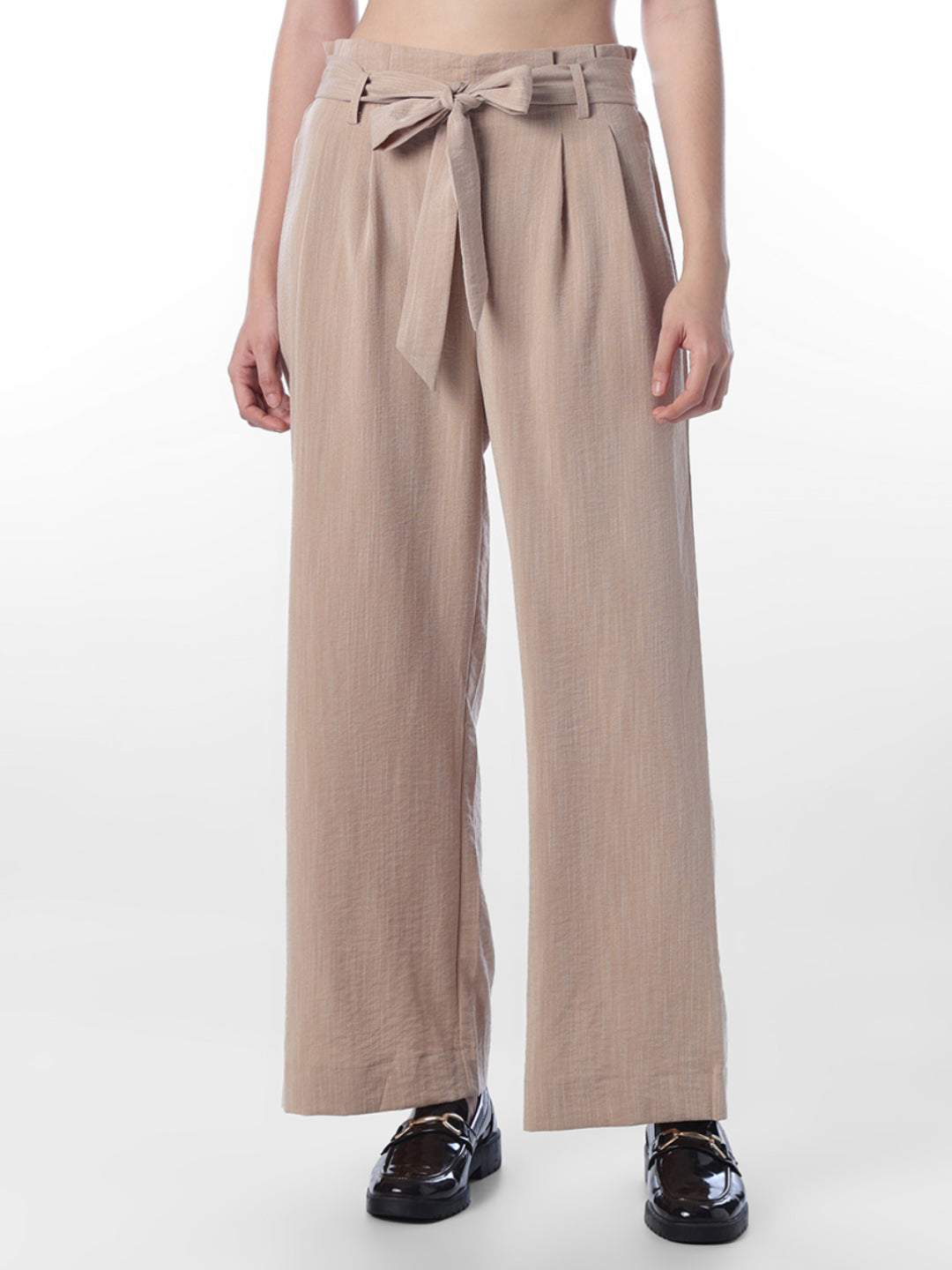 Brown Paper Bag Waist Pant