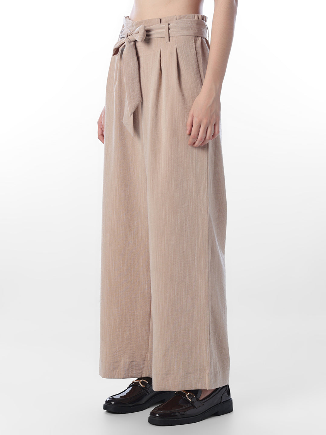 Brown Paper Bag Waist Pant