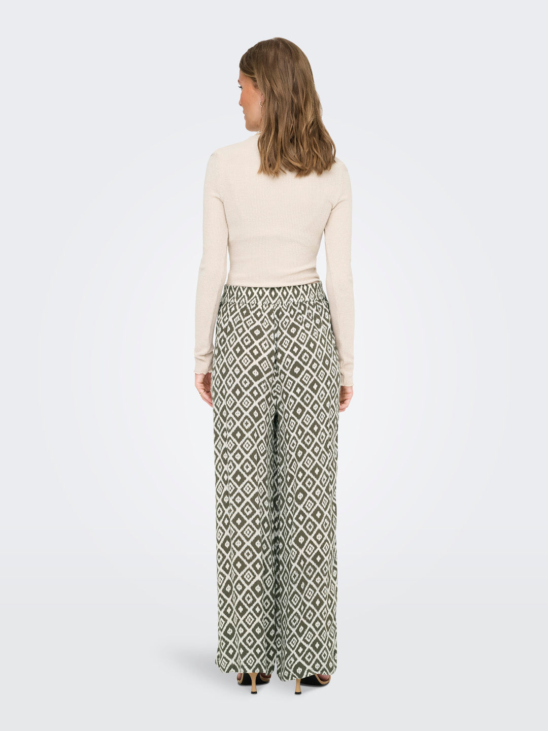 Green Printed Pants