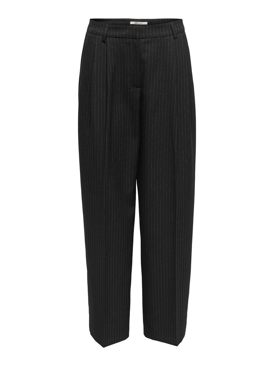 Pleated Pinstripe Tailored Pants