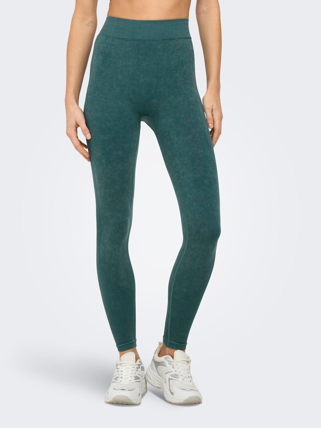 Green Scrunch Seam Tights