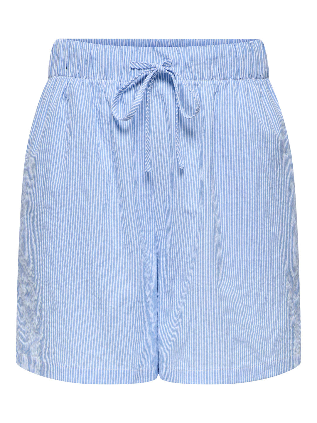 Light Blue Striped Shorts