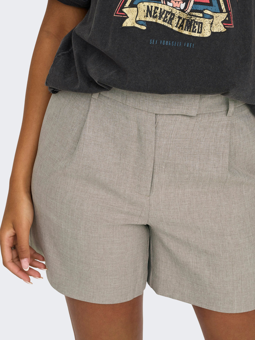 High Rise Tailored Shorts