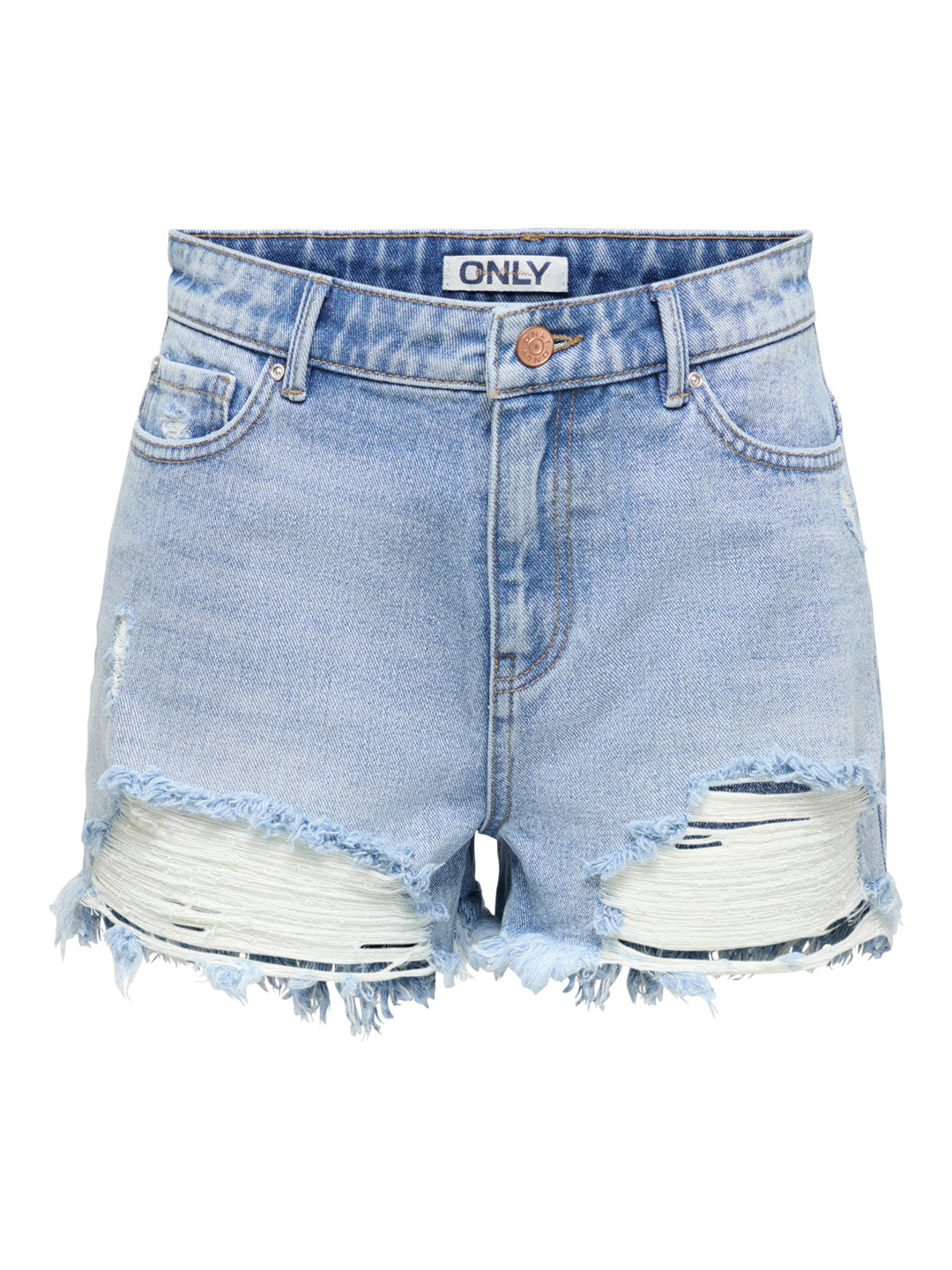 Distressed Denim Shorts