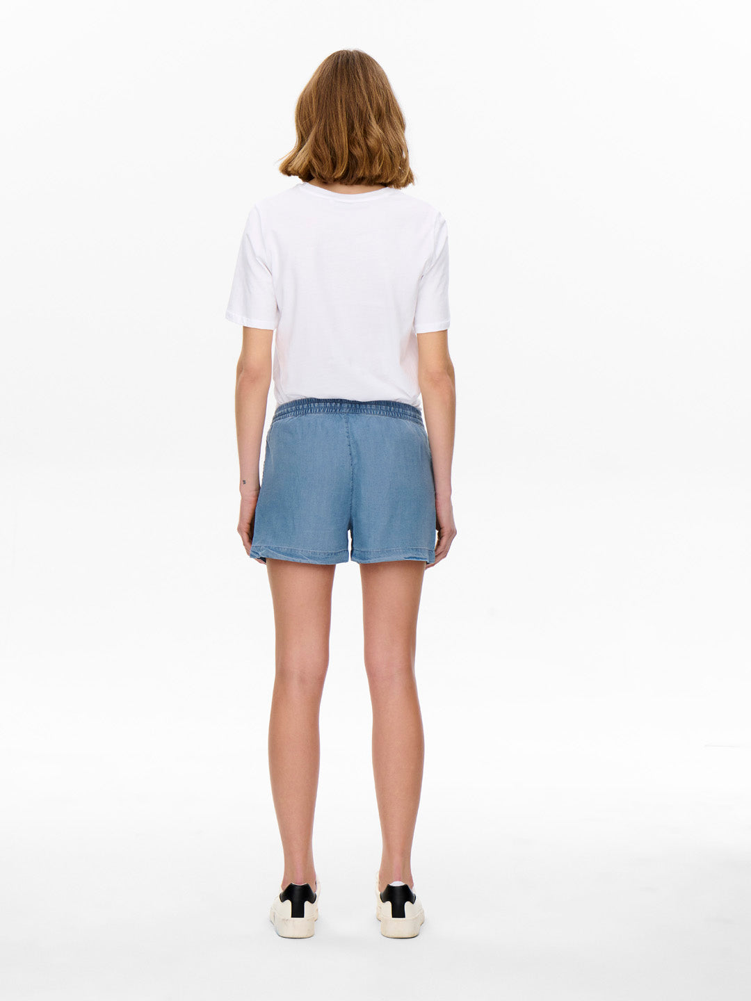 Blue Lyocell Denim Shorts