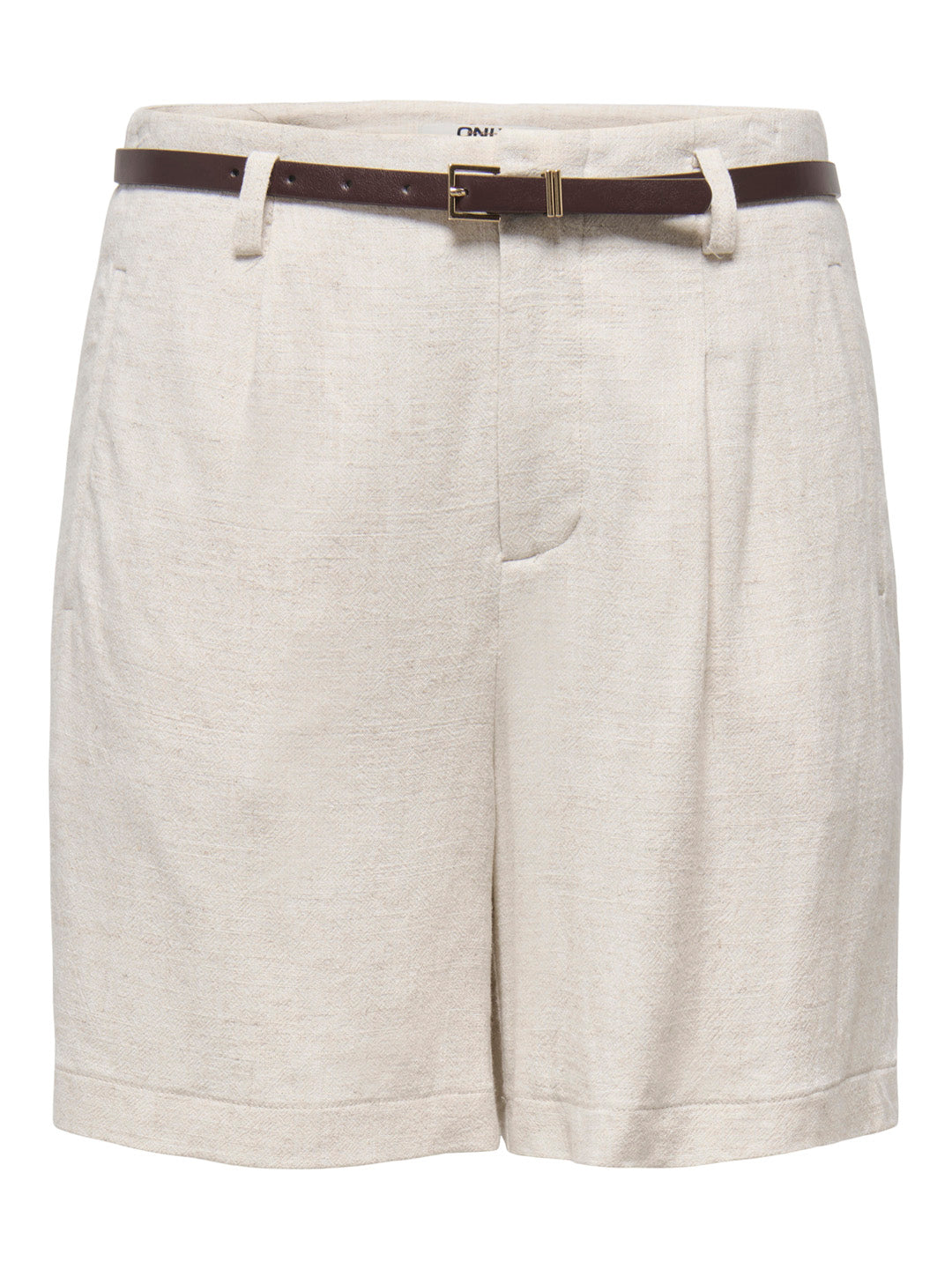 Off-White Linen Blend Shorts