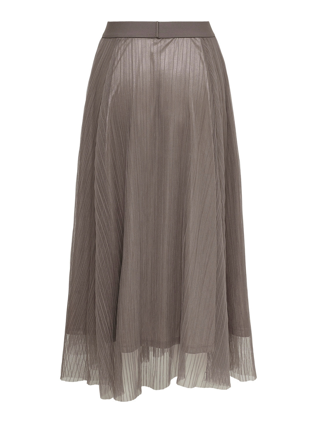 Brown Sheer Mesh Skirt