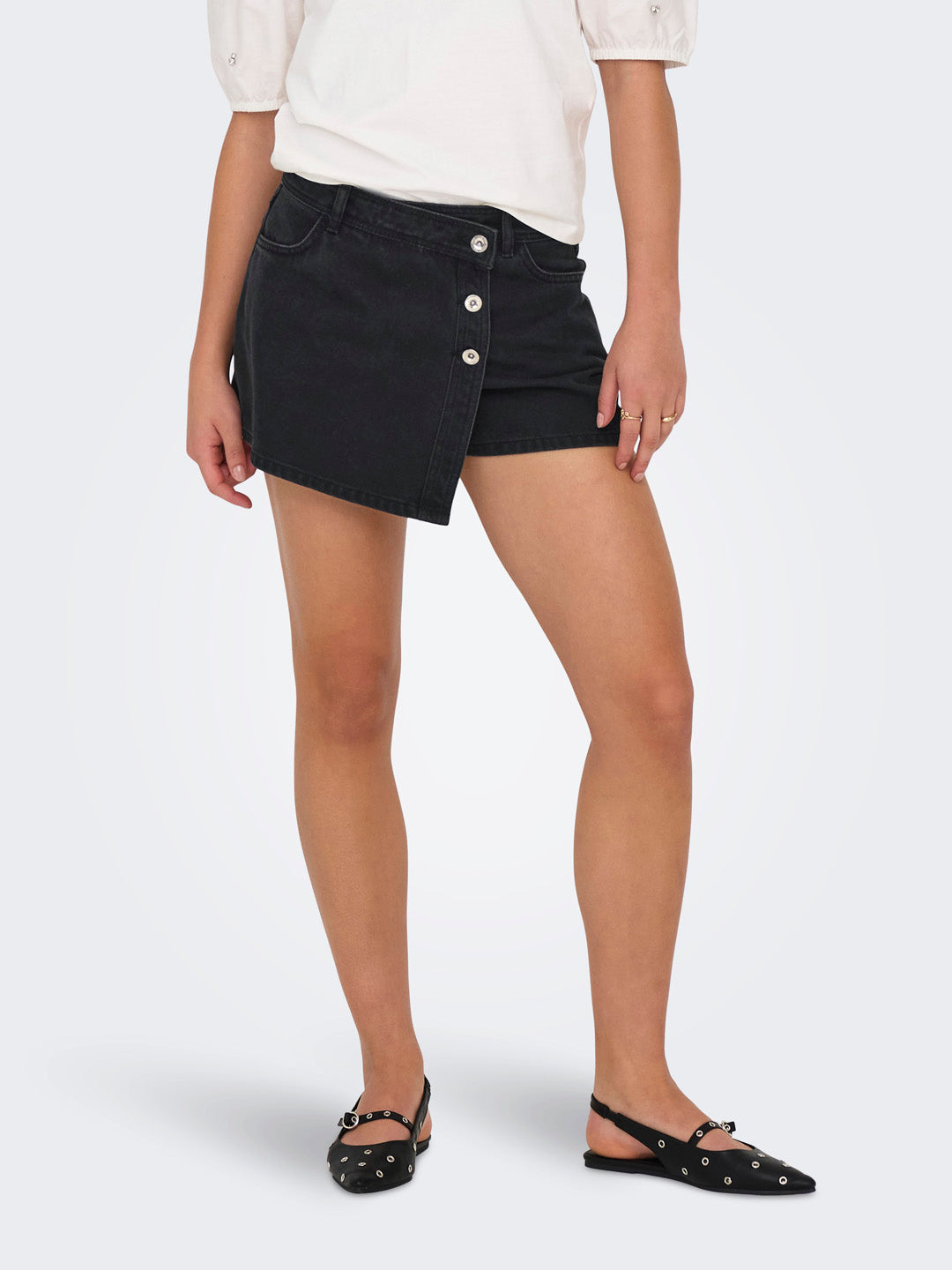 Light Wash Denim Skort