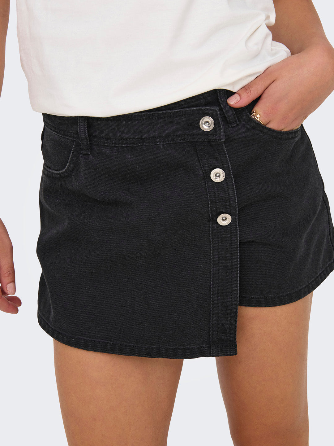 Light Wash Denim Skort