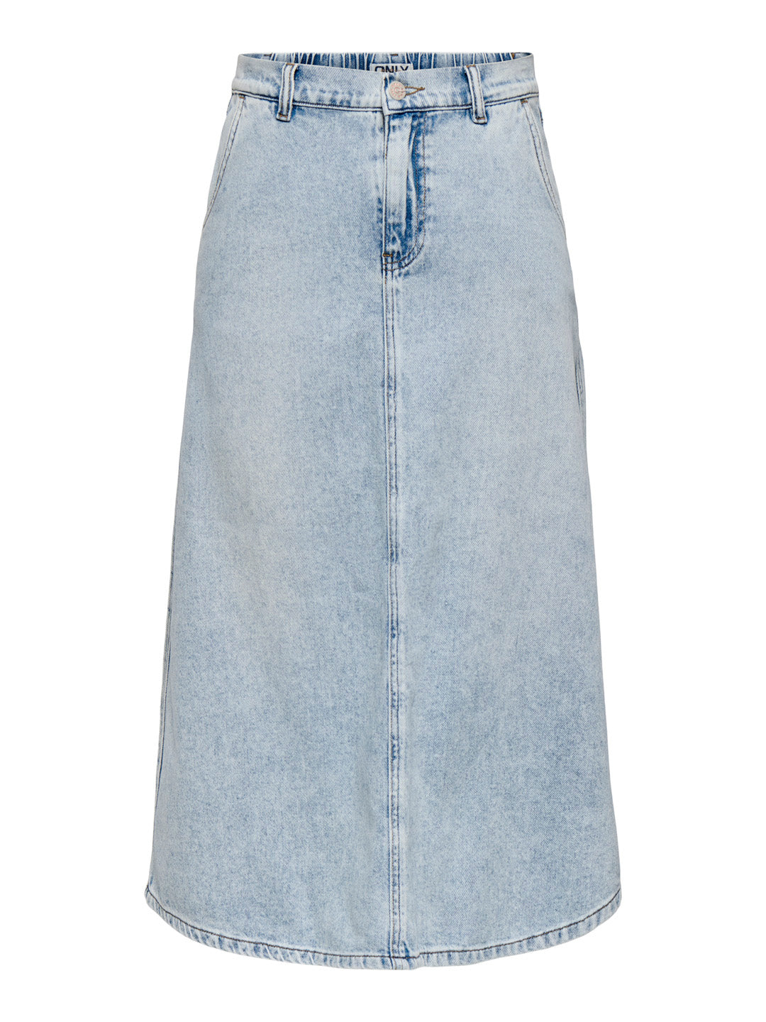 Light Blue High Rise Denim Skirt