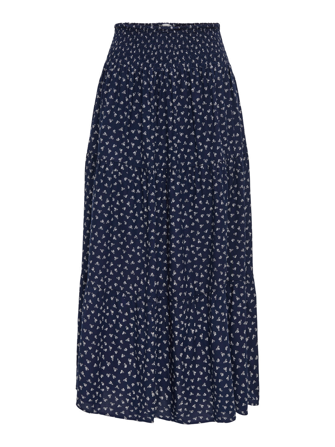 Dark Blue Printed Long Skirt