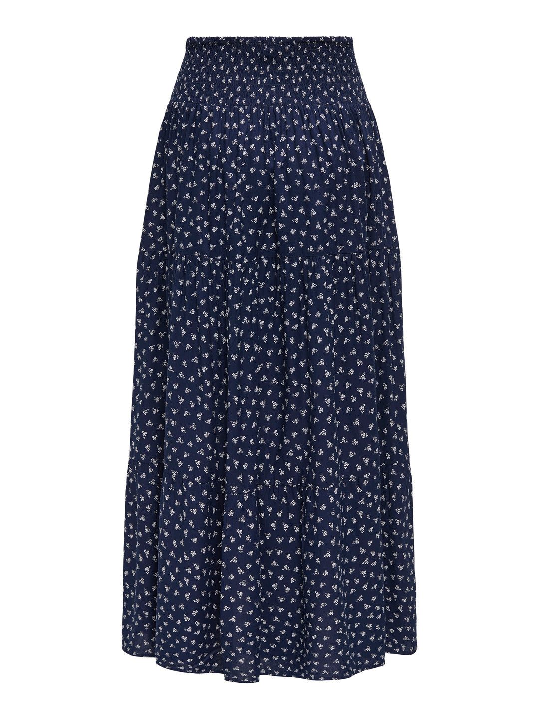 Dark Blue Printed Long Skirt