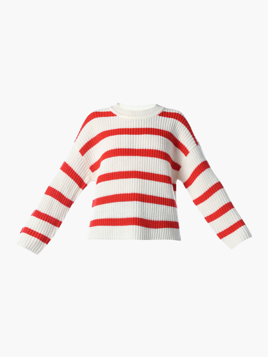 Beige Striped Pullover