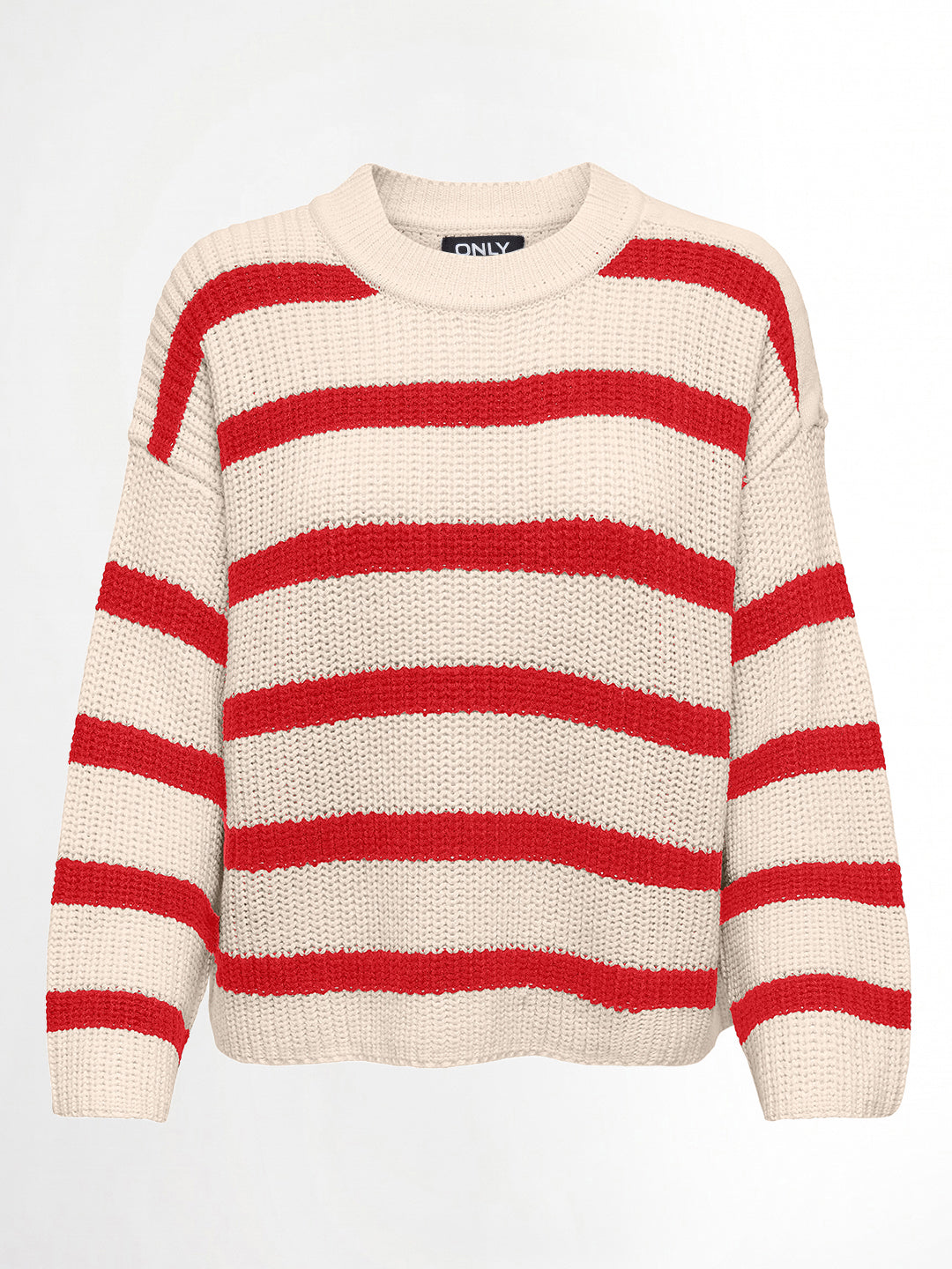 Beige Striped Pullover