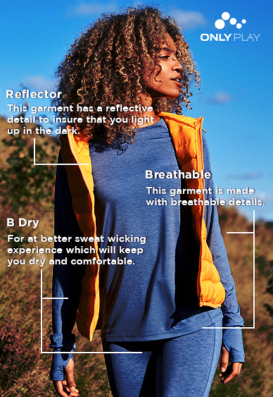 Blue Cut-Out Detail Training Top